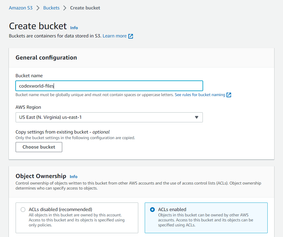 Upload Files to Amazon S3 Bucket using PHP CodexWorld
