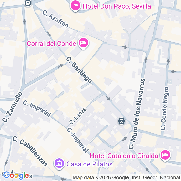 Código Postal calle Santiago en Sevilla Codigopostalde.es