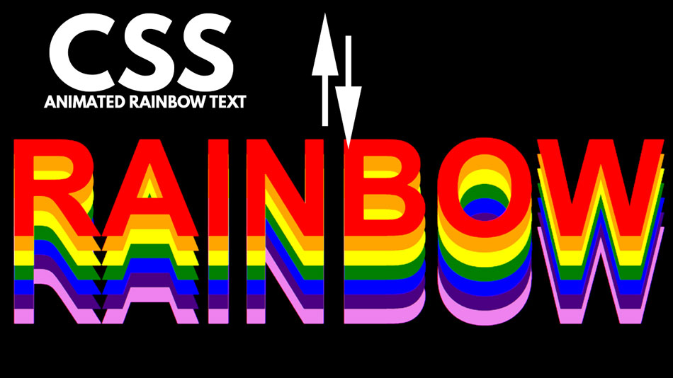 CSS Rainbow Text Coding Dude
