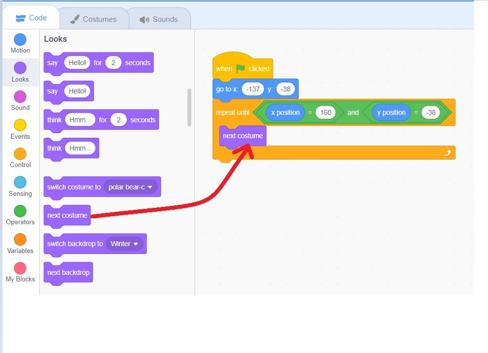 How to make animation in Scratch Codingal
