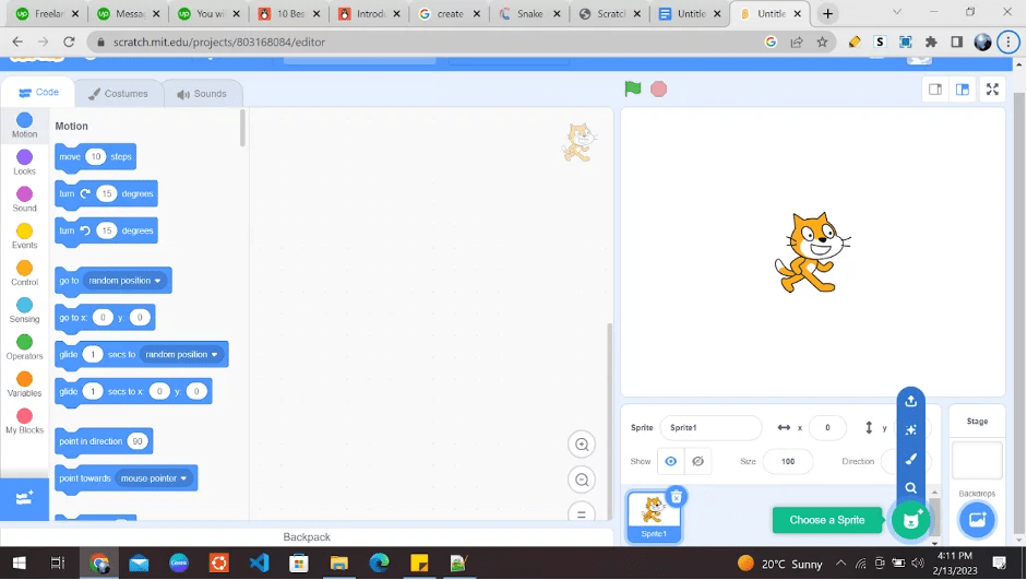 How to create a Snake game in Scratch Codingal