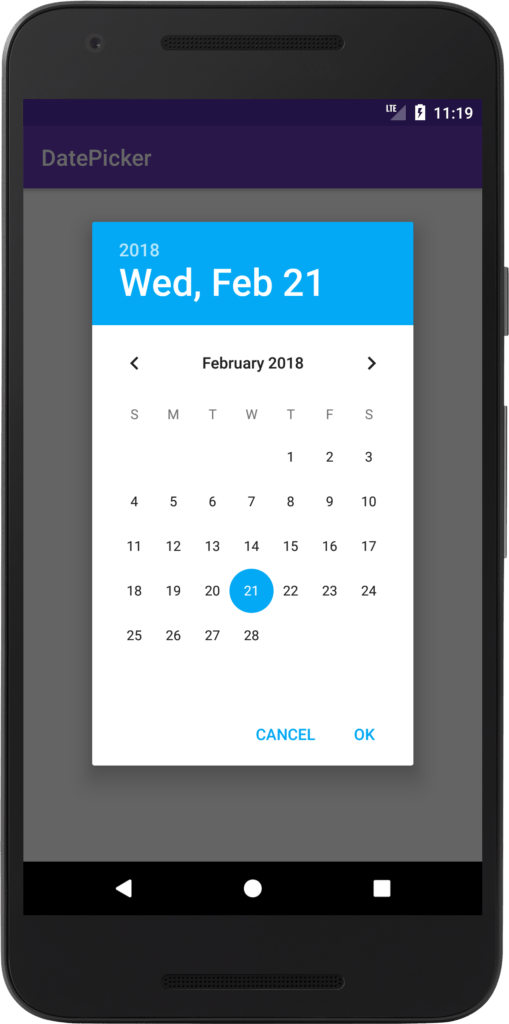 android datepicker example Coding Demos