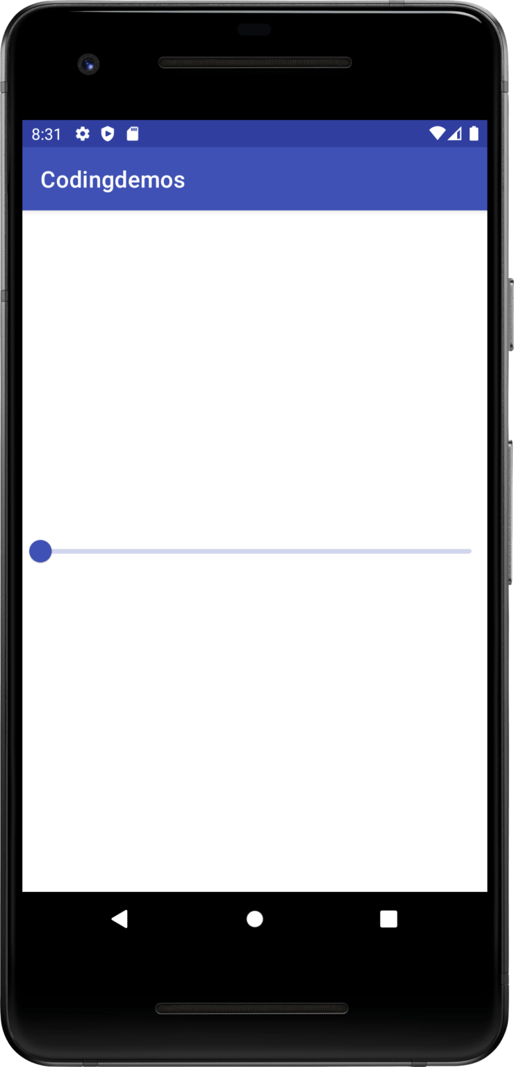 Android Slider Working With Material Design Sliders Coding Demos