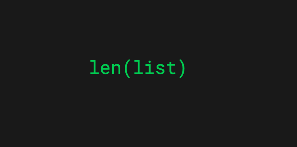 Python List Length