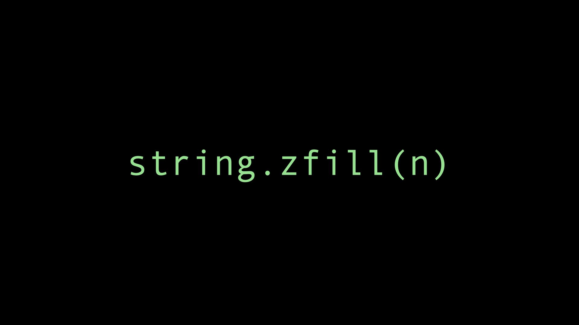 Python String zfill() Method A Complete Guide (with Examples)