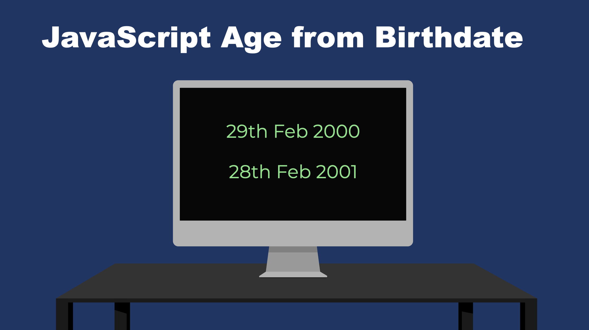JavaScript How to Calculate Age from Birthdate