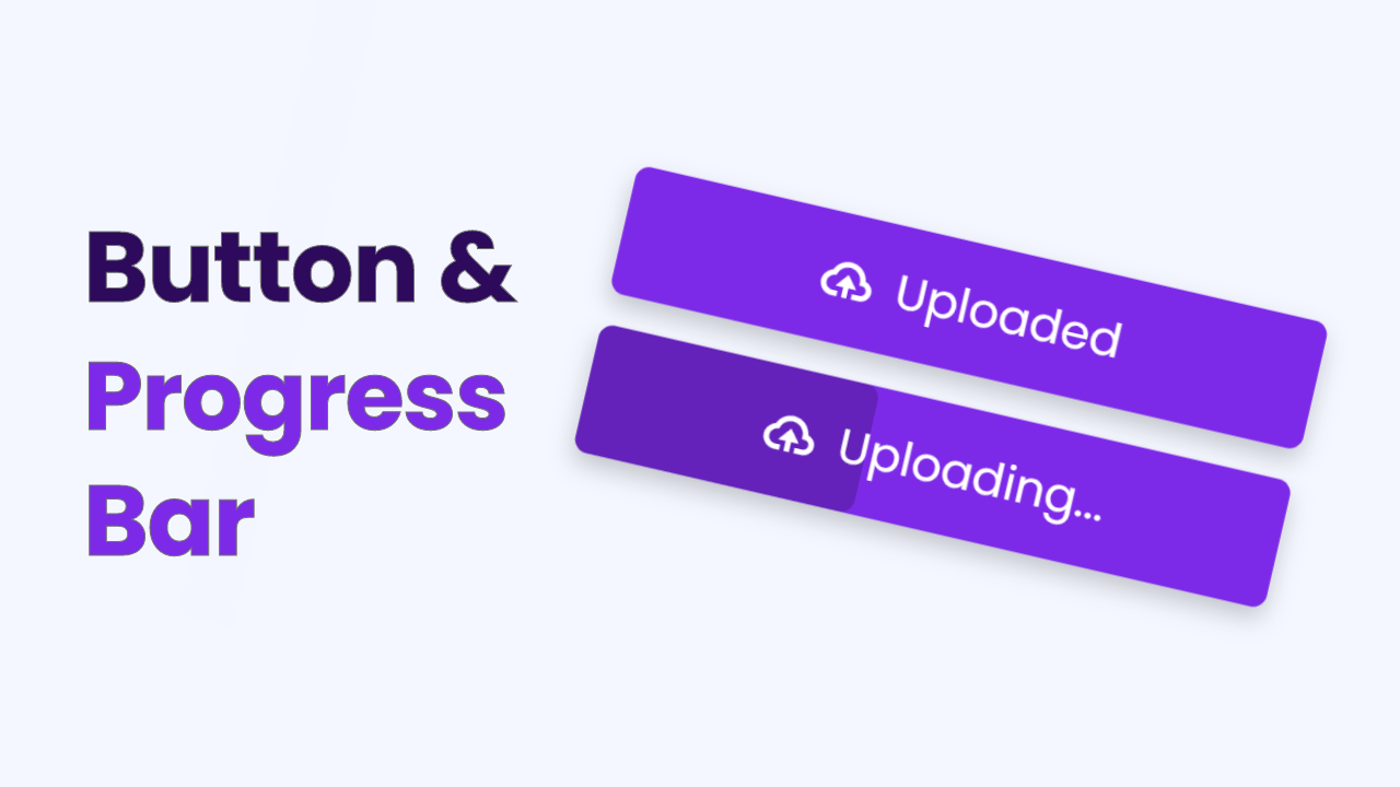 Button with Progress Bar in HTML CSS and JavaScript