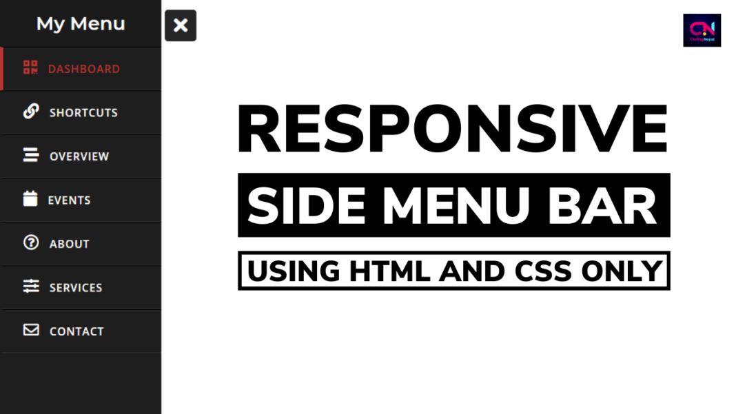 Top 15 Sidebar Menu Templates in HTML CSS & JavaScript