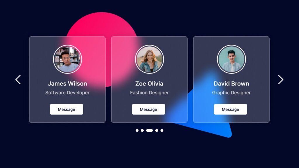 How to Create Responsive Card Slider in HTML CSS & JavaScript