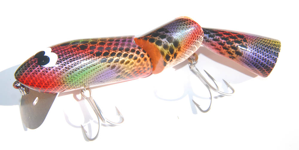 Mudeye Rattle Snake 200mm Timber Surface Lure 5 Rod Mackenzie