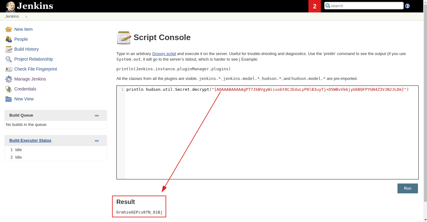 Accessing and dumping Jenkins credentials Codurance