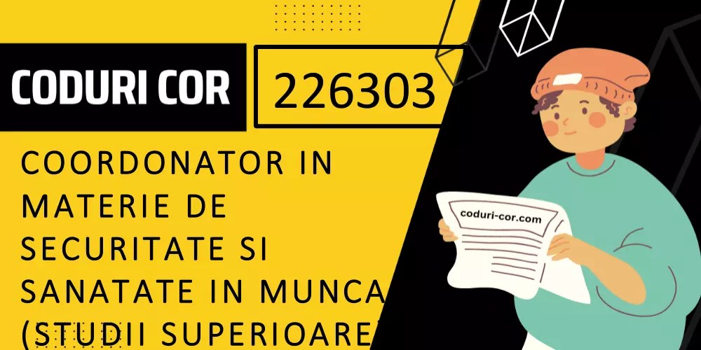 Cod COR coordonator in materie de securitate si sanatate in munca