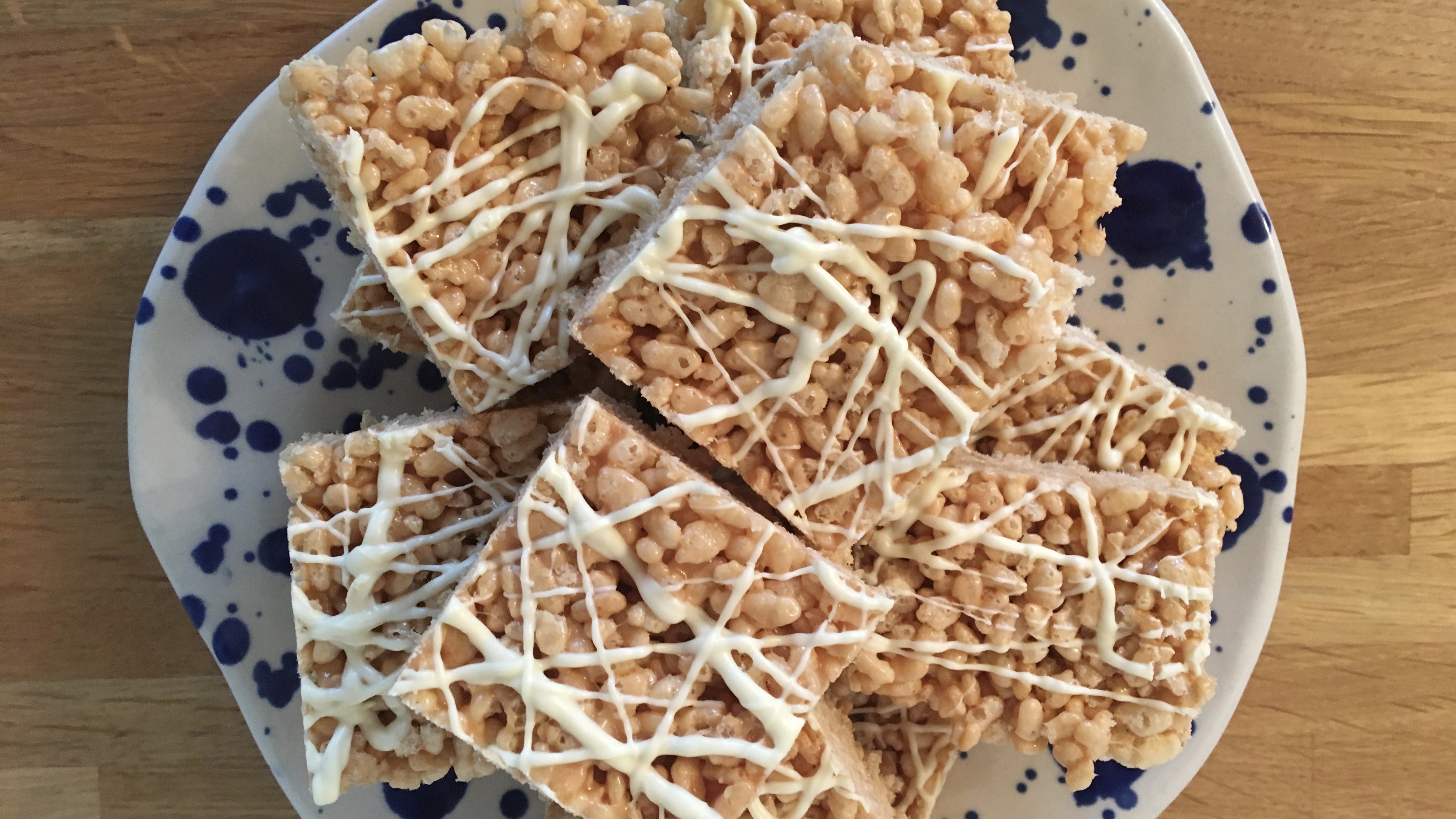 Gluten free crispy rice squares Coeliac by Design