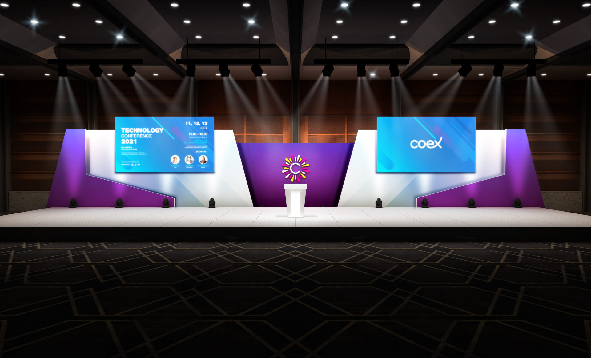 Modular Backdrop System Coex