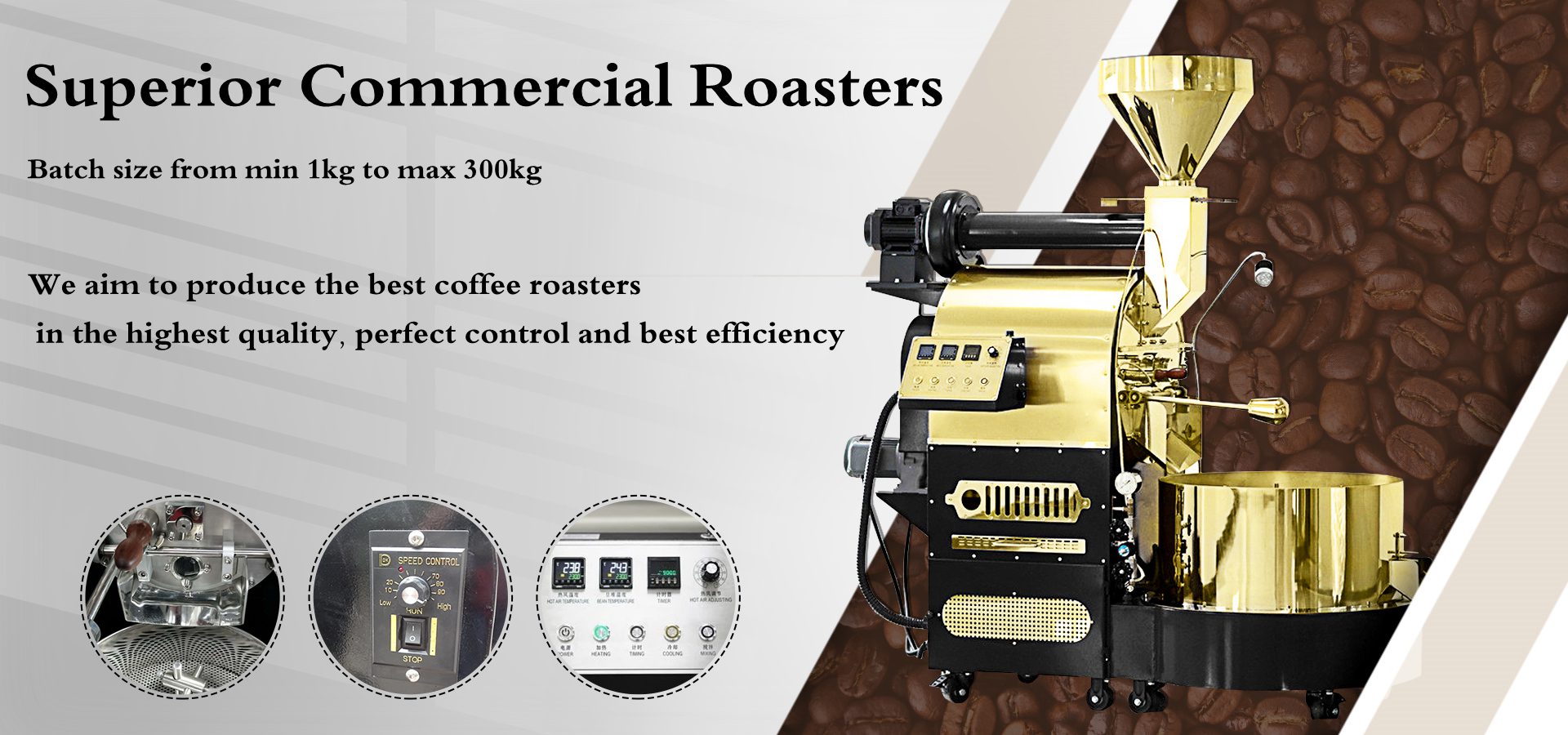 Top coffee roaster machine and equipment manufactuer Precision E&M