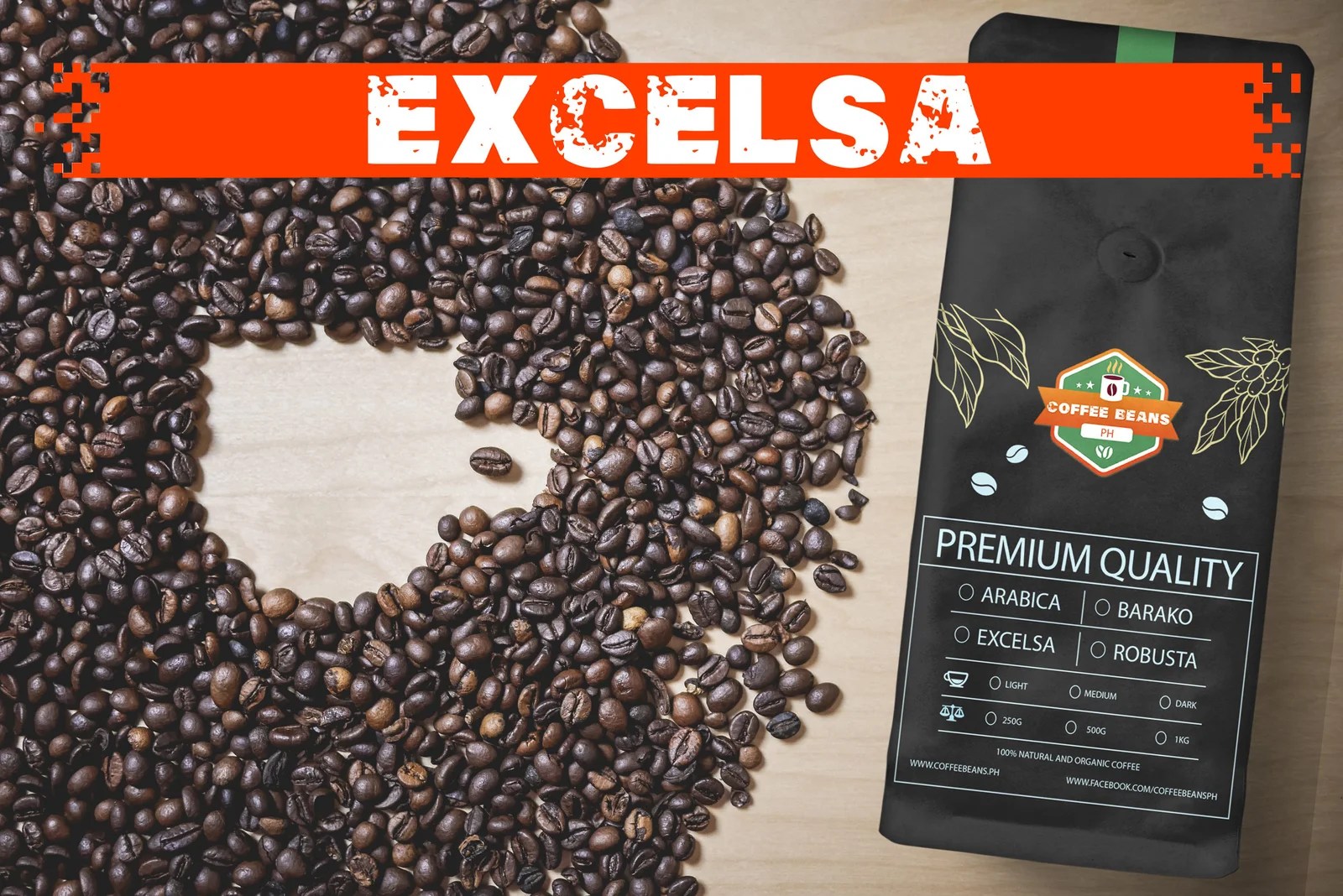 Excelsa Beans or Ground Premium Quality Coffee Beans PH Home of