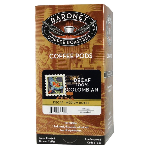 Coffee Decaf Colombian Coffee Pods 18ct