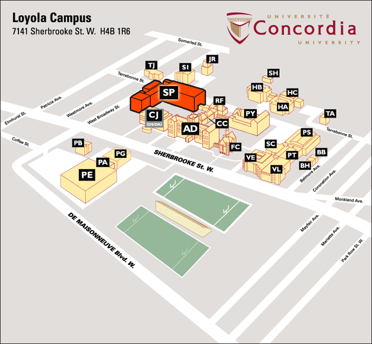Concordia Loyola Campus Map Find us CLASP