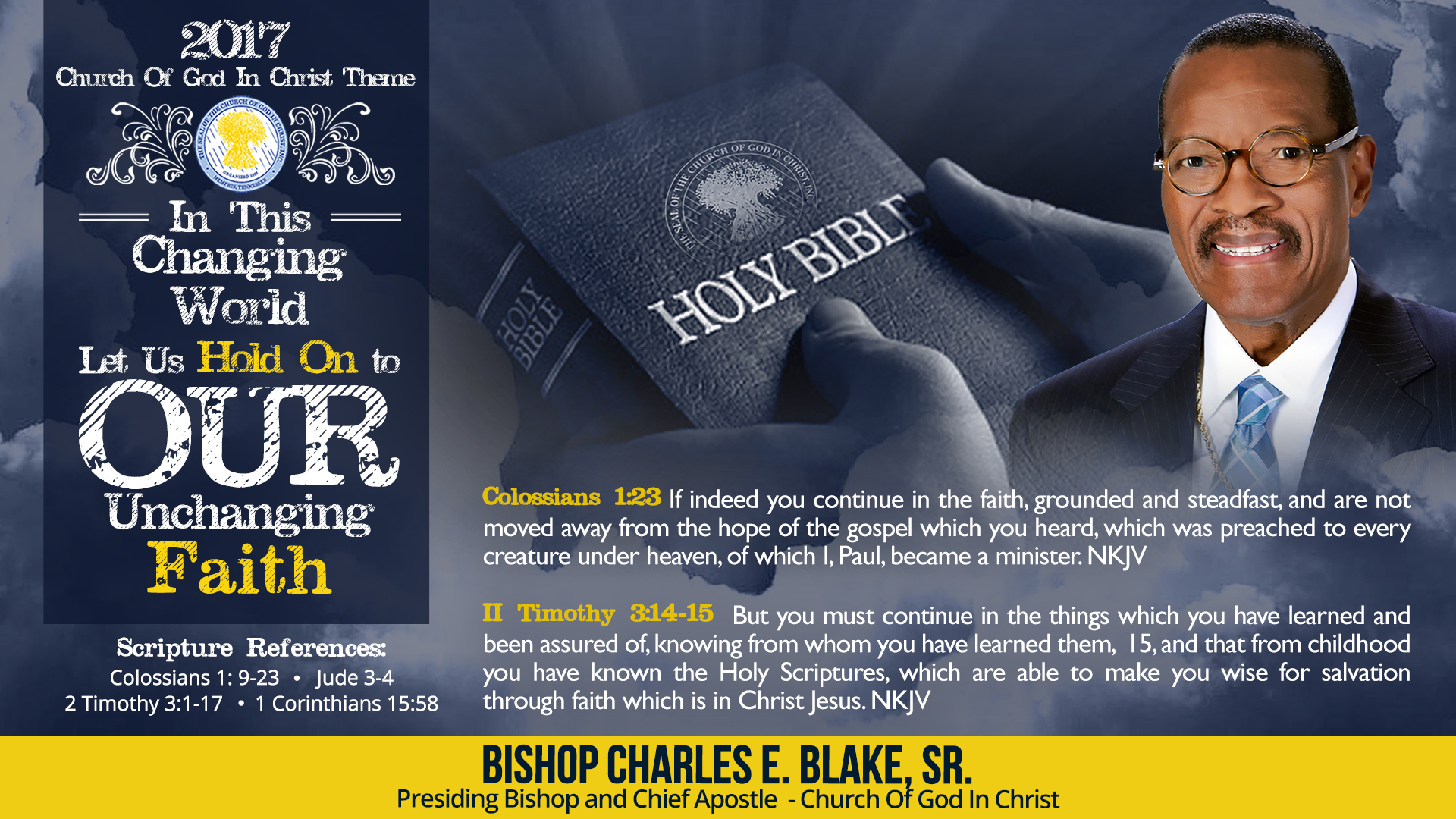 2017 COGIC Theme Church Of God In Christ