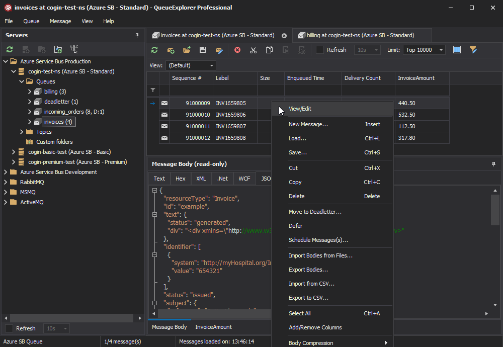 QueueExplorer manage queues like they are files, for