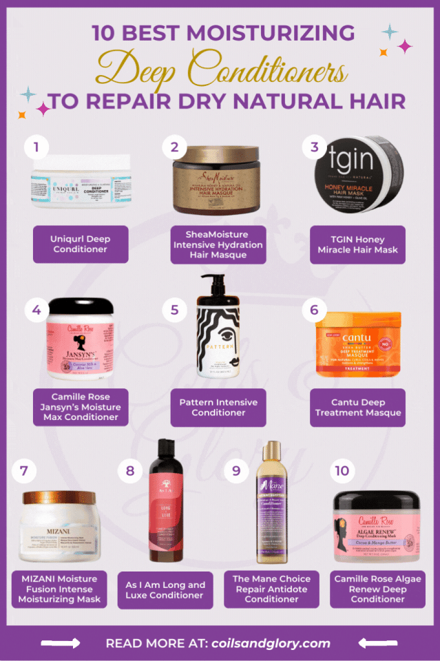 10 Best Moisturizing Deep Conditioners For Brittle Dry Hair Coils and