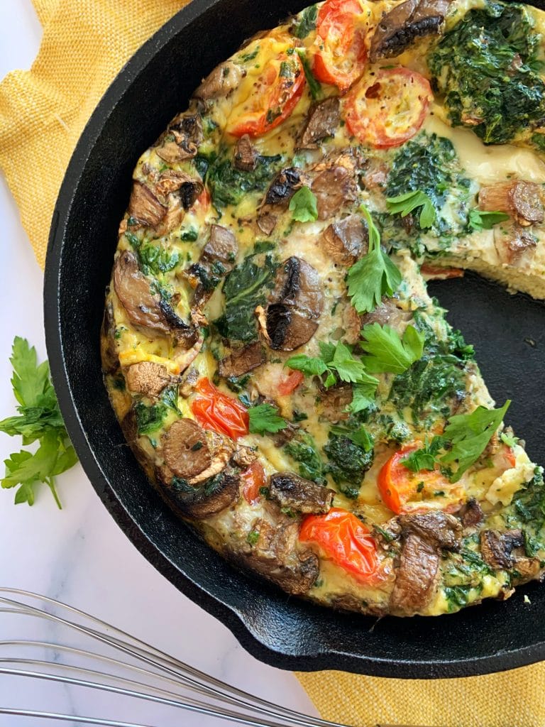 CastIron Veggie Frittata Coined Cuisine