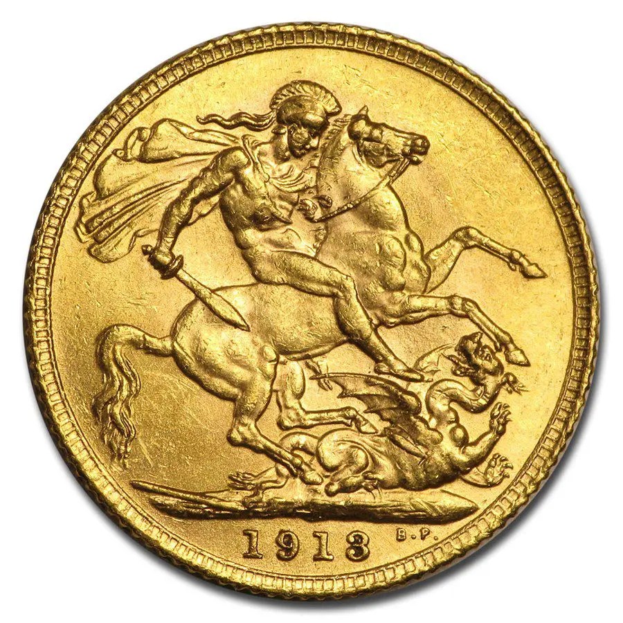 Buy Great Britain Gold Half Sovereign King V 19111936