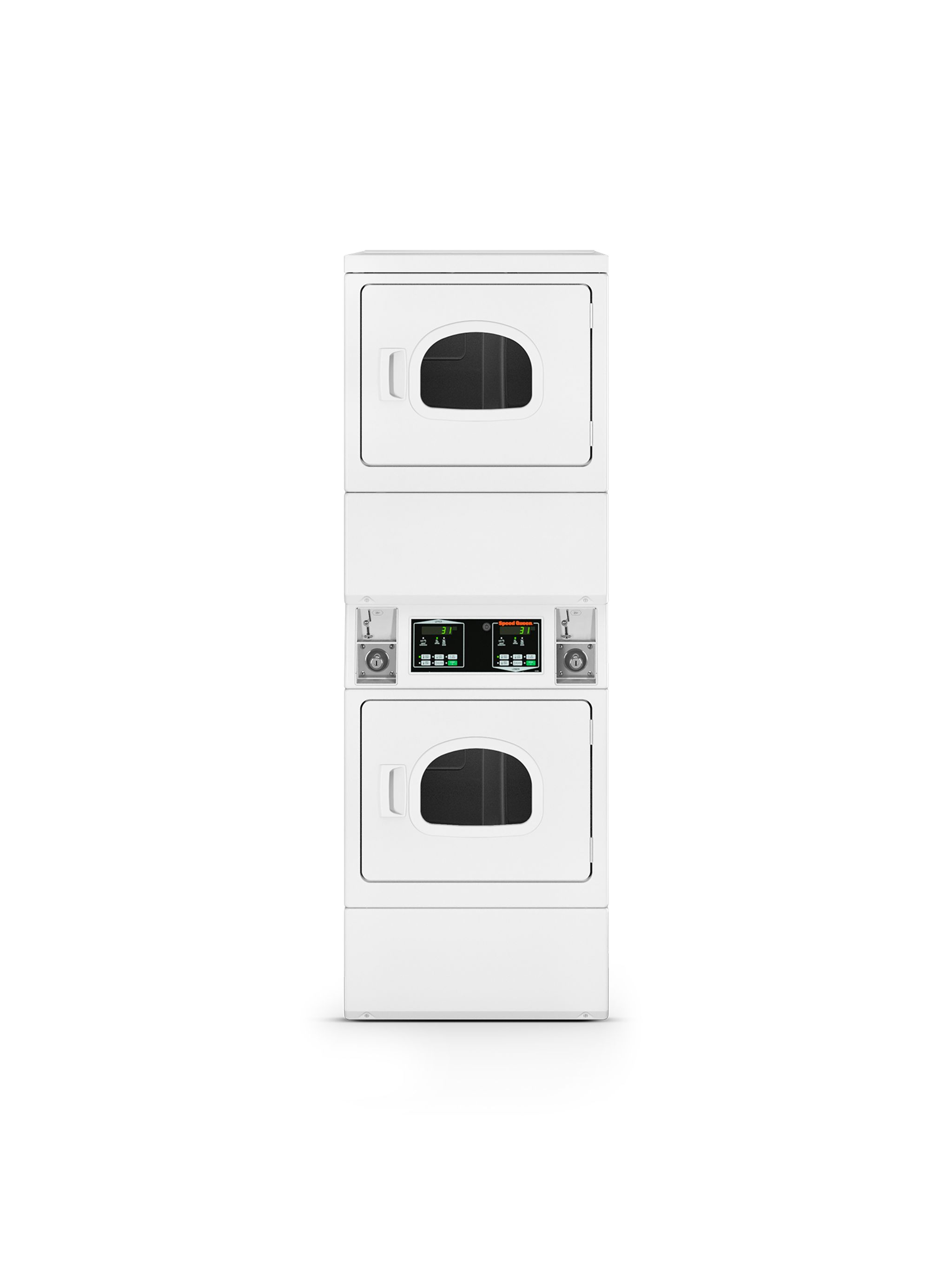 SSENCAGS173TW01, Speed Queen, Quantum Gold, White, Coin Operated Stack