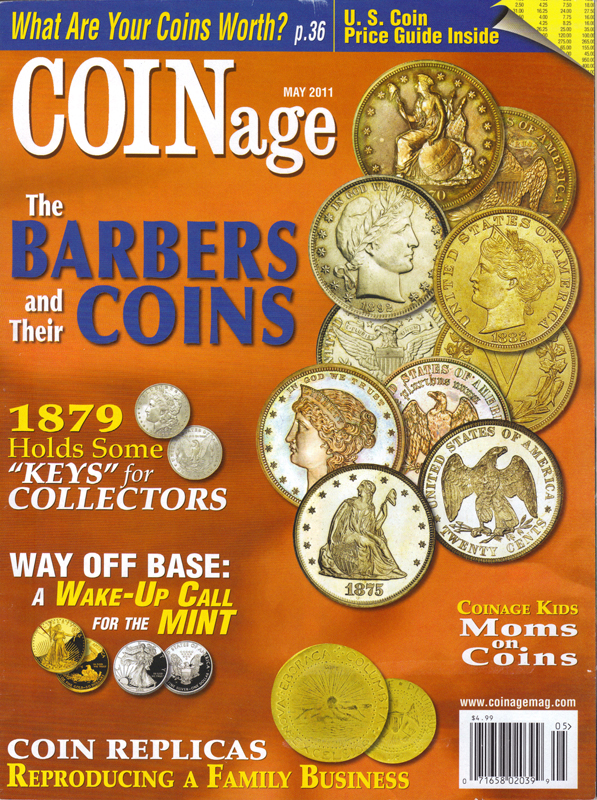 Coin Replicas' Charles Doyle's story in May Issue of COINage Magazine