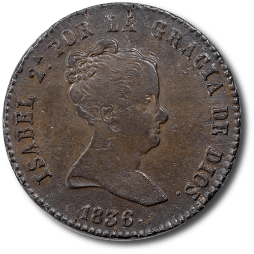 Coins of Isabel II Kingdom Period