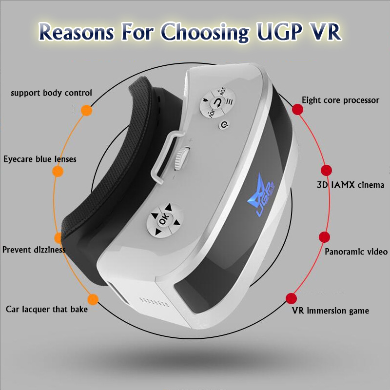 UGP VR Glasses All In One 5.5 Inch 3D Virtual Reality Glasses With