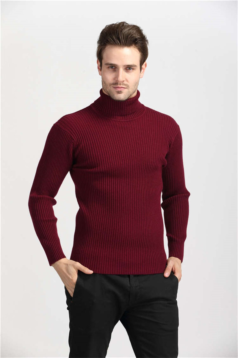 Winter Thick Warm 100 Cashmere Sweater Men Turtleneck