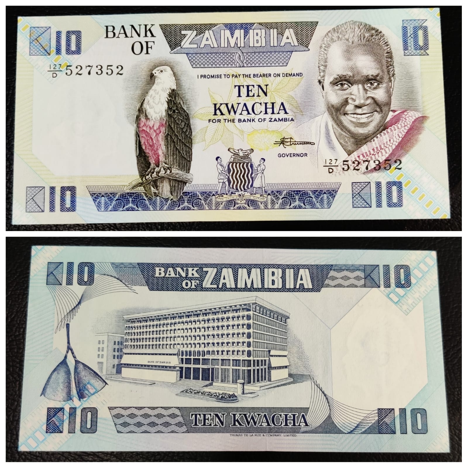 Zambia Currency 10 Kwacha Banknote coinsstuff
