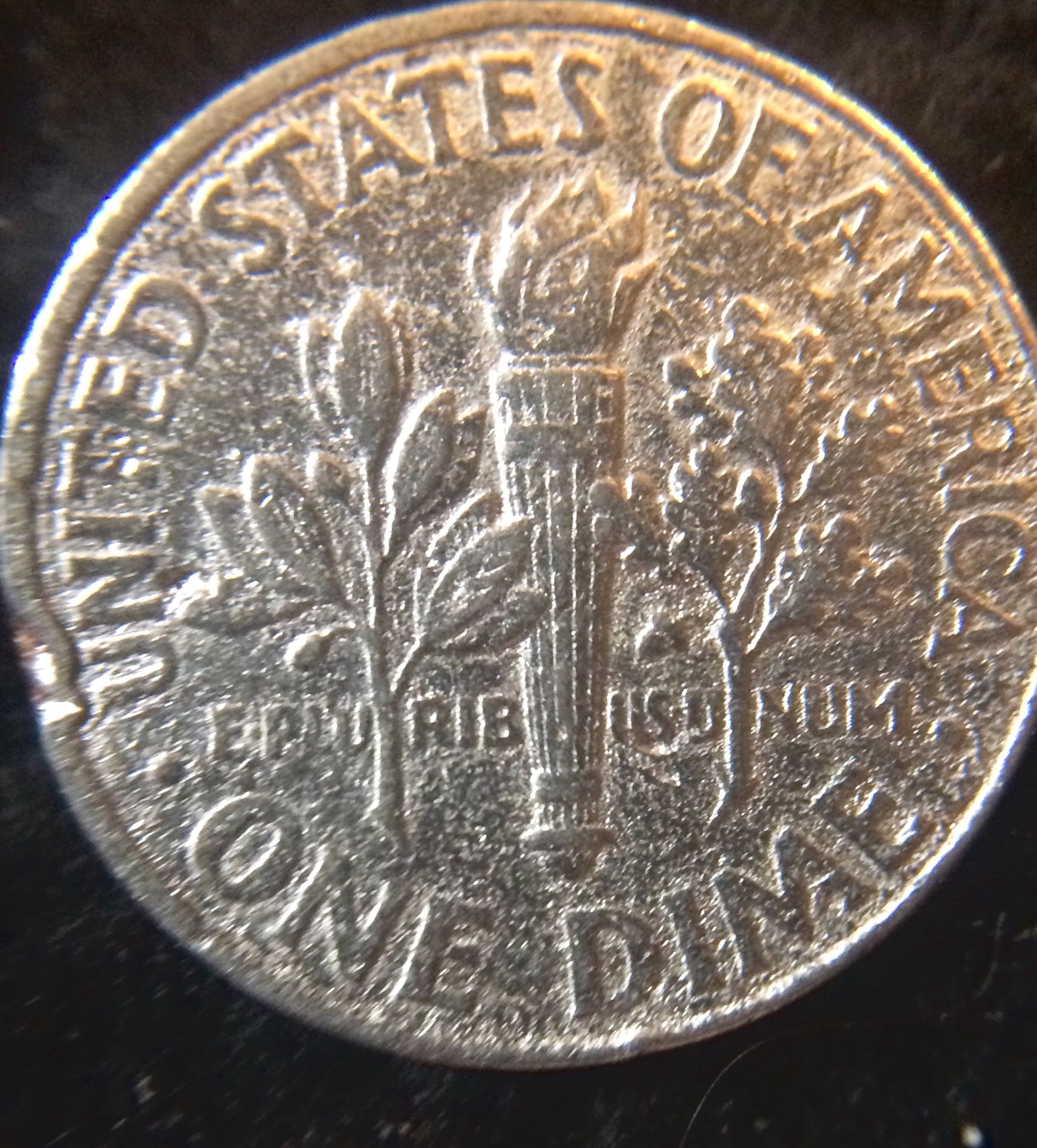 2015 P dime weighs 2 grams, looks like it’s struck multiple times. I