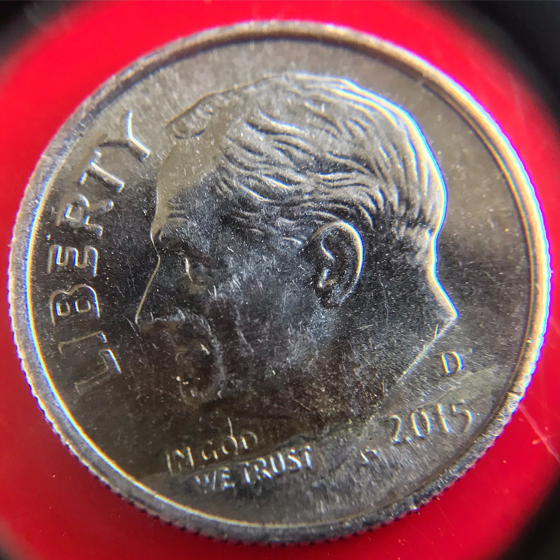 2015D Roosevelt Dime with cracked obverse Coin Talk
