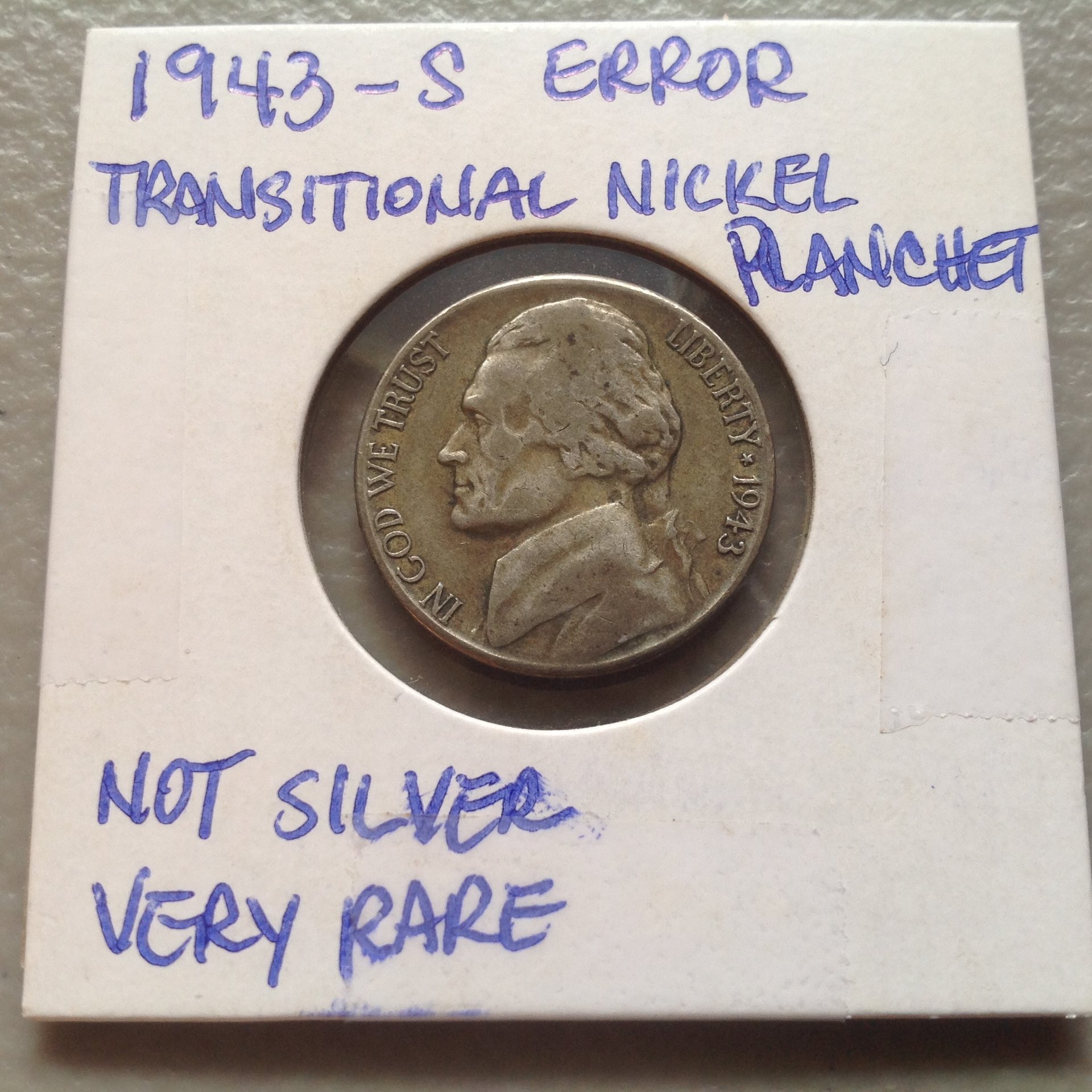 New find,1943P and 1943S Jefferson war nickel, Not silver. Coin Talk