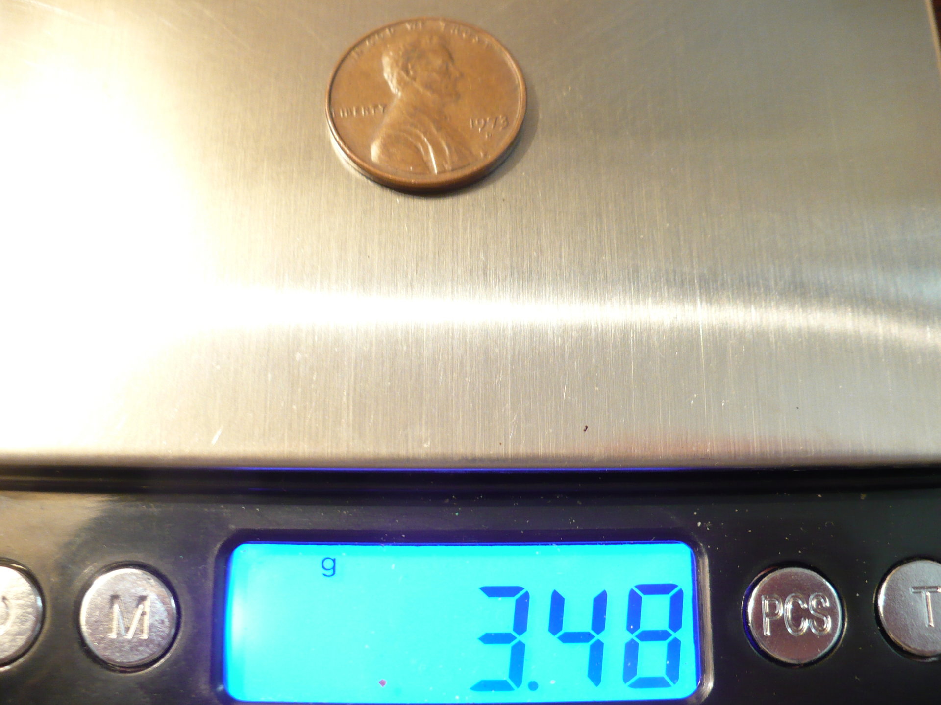 1973 D Penny weighs 3.48 grams Coin Talk