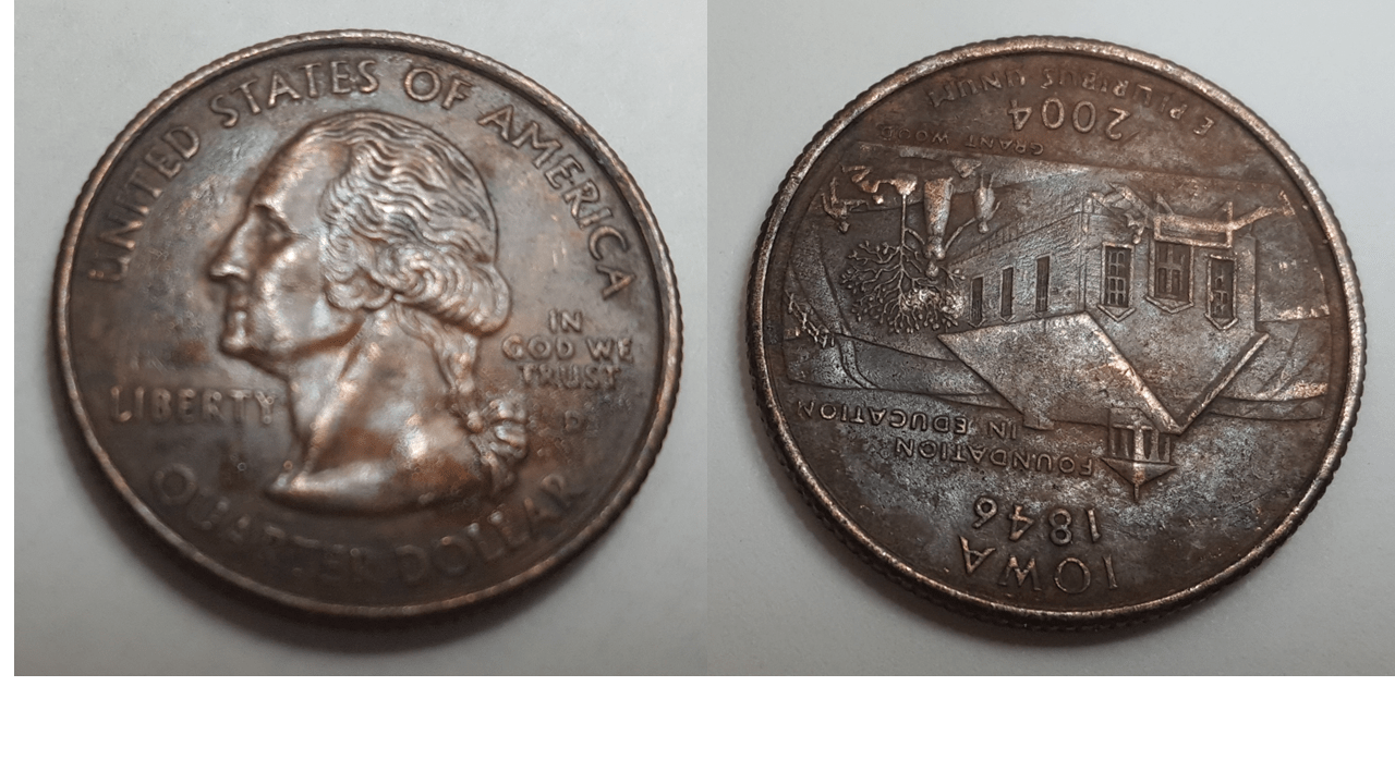 Copper colored quarter???? Coin Talk