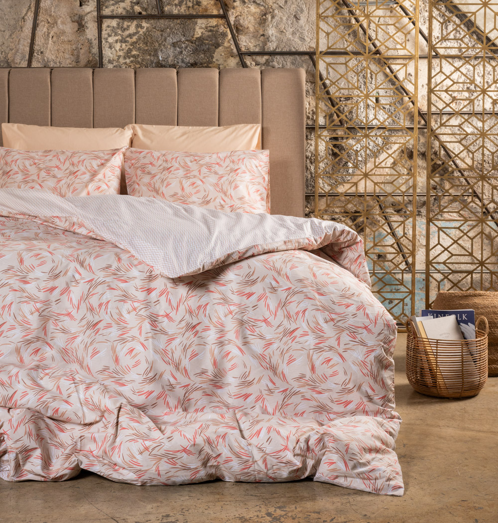 Luna Paint Terracotta Duvet Cover Cokitex