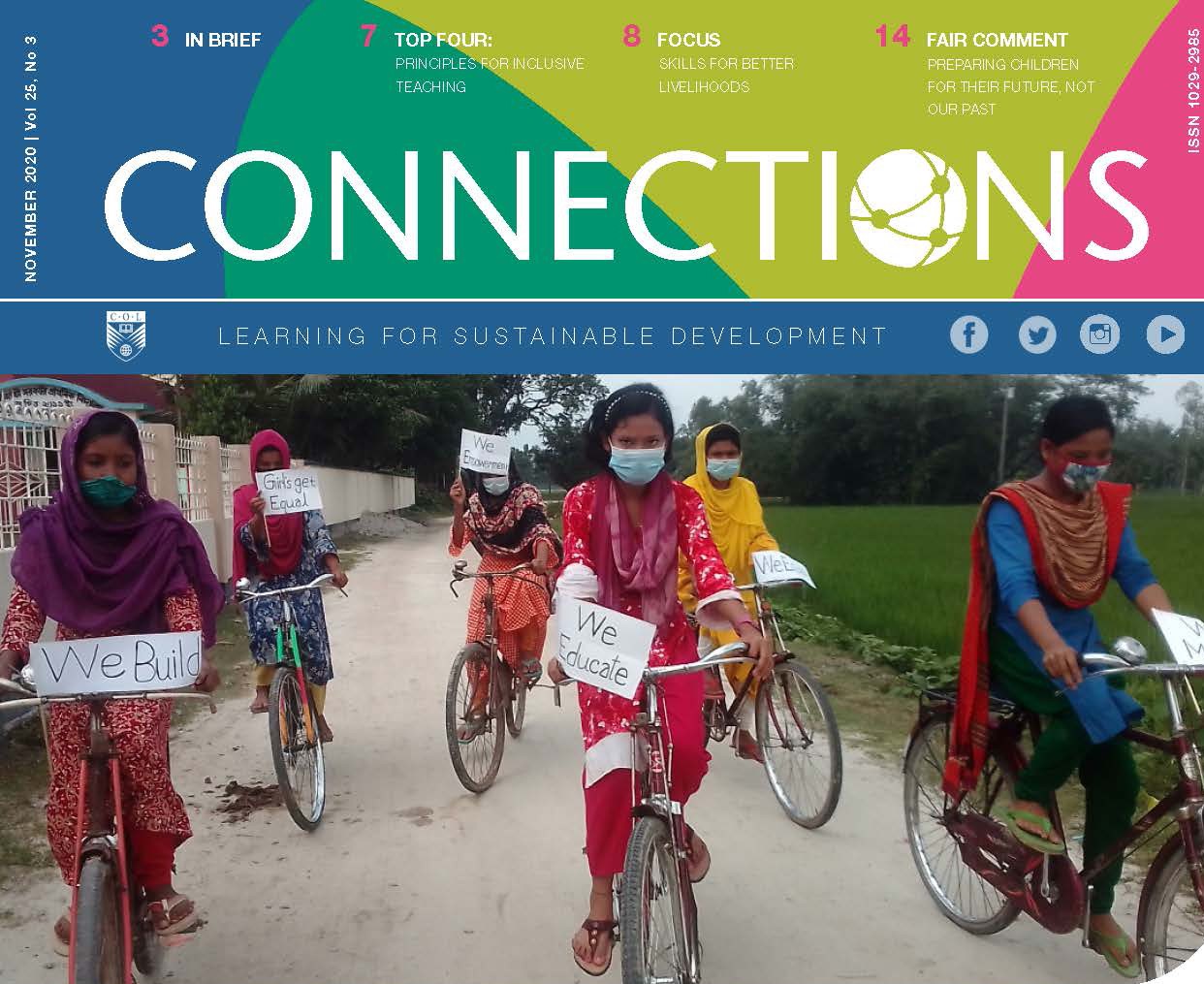 November 2020 issue of Connections now available Commonwealth of Learning