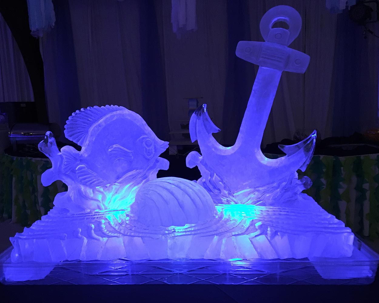 Hand Carved Ice Sculptures in Dallas TX