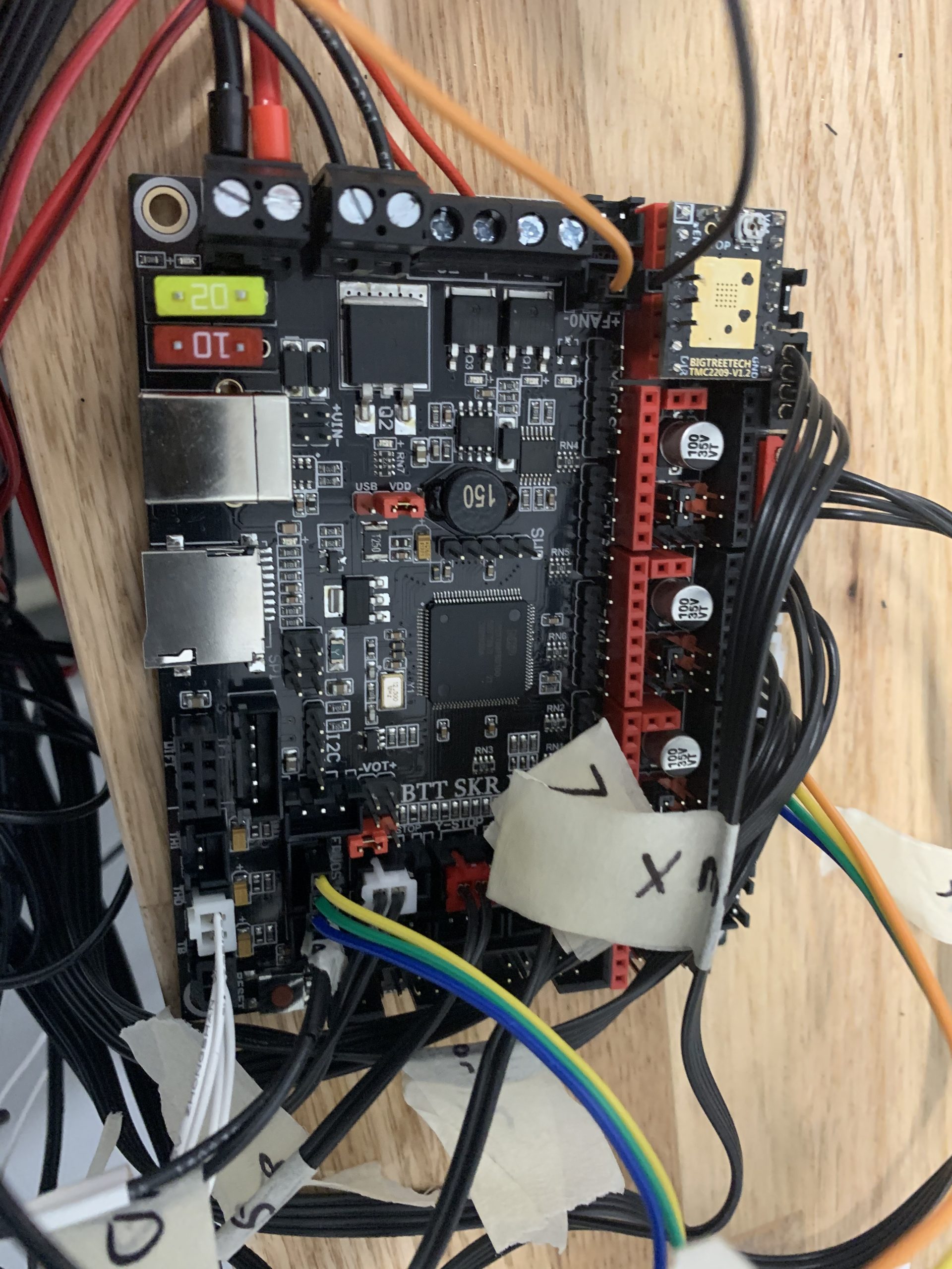 Wanhao i3 conversion to SKR 1.4 log Colemanworld dot net