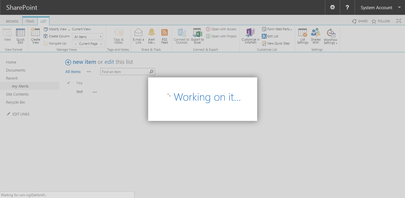 How to configure alerts in SharePoint 2016