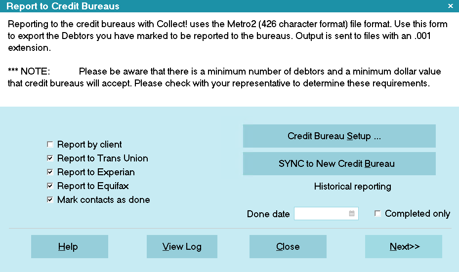 How To Run A Credit Bureau Report Collect! Help