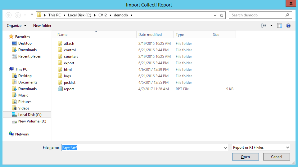 How To Import Reports Collect! Help