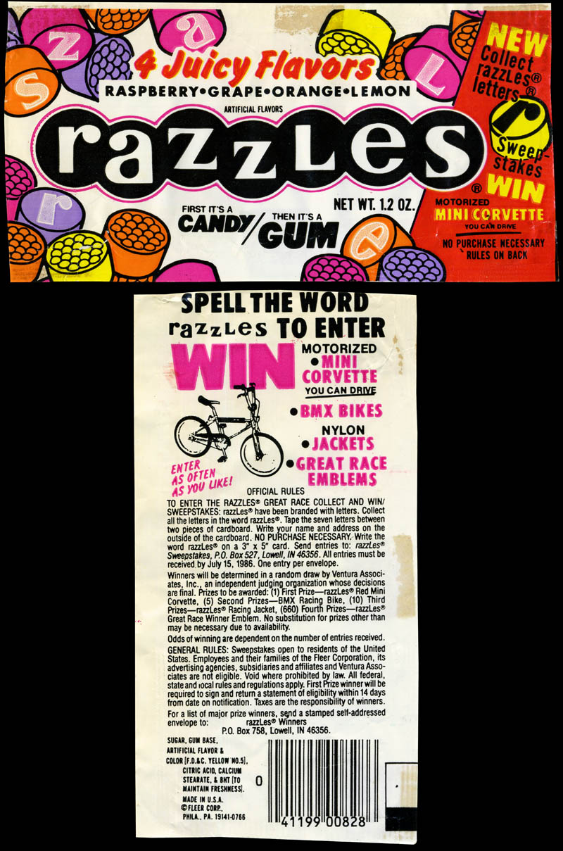 All About Razzles First it’s a candy, then it’s a gum!