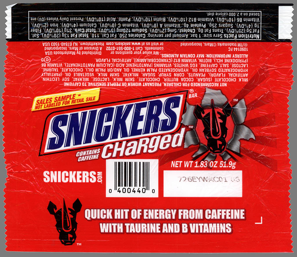 When Snickers got Charged! (with caffeine)