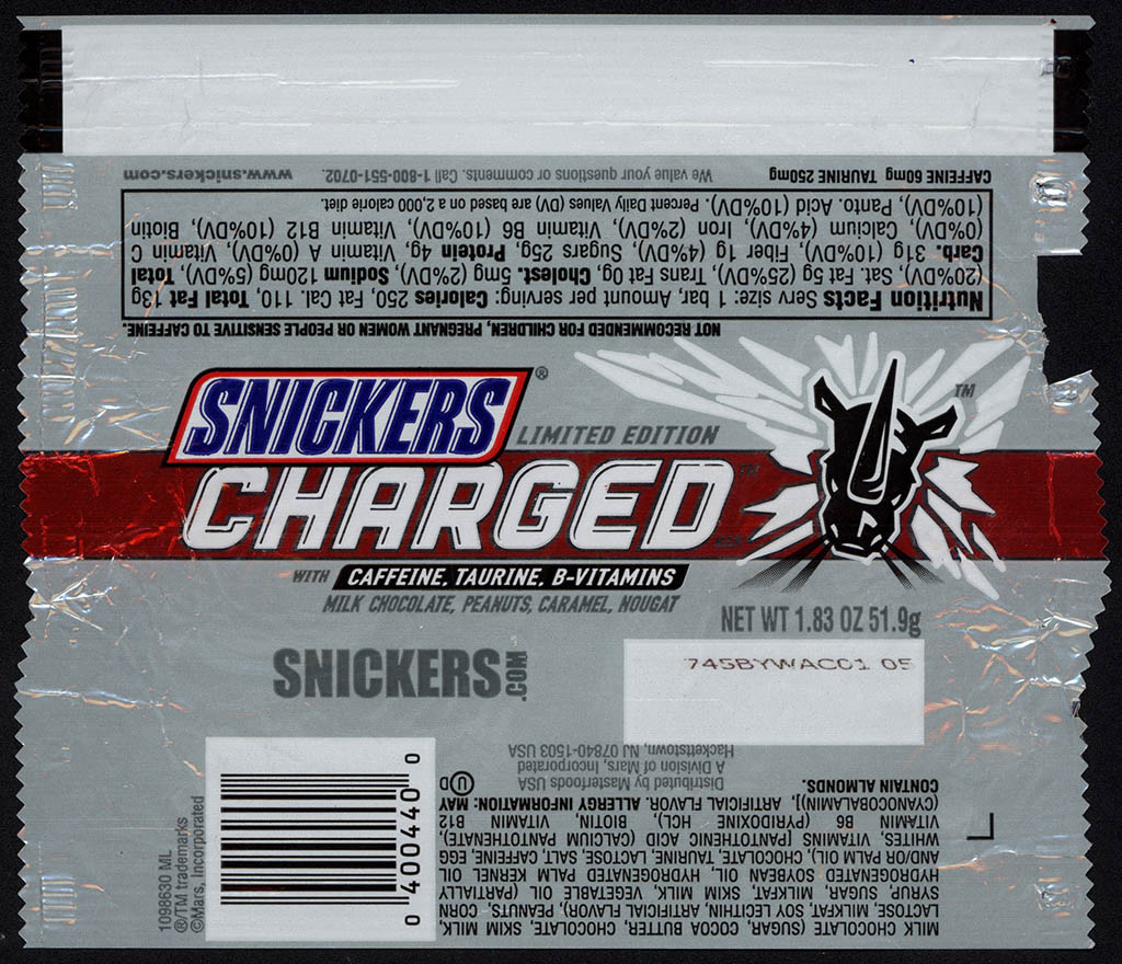 When Snickers got Charged! (with caffeine)