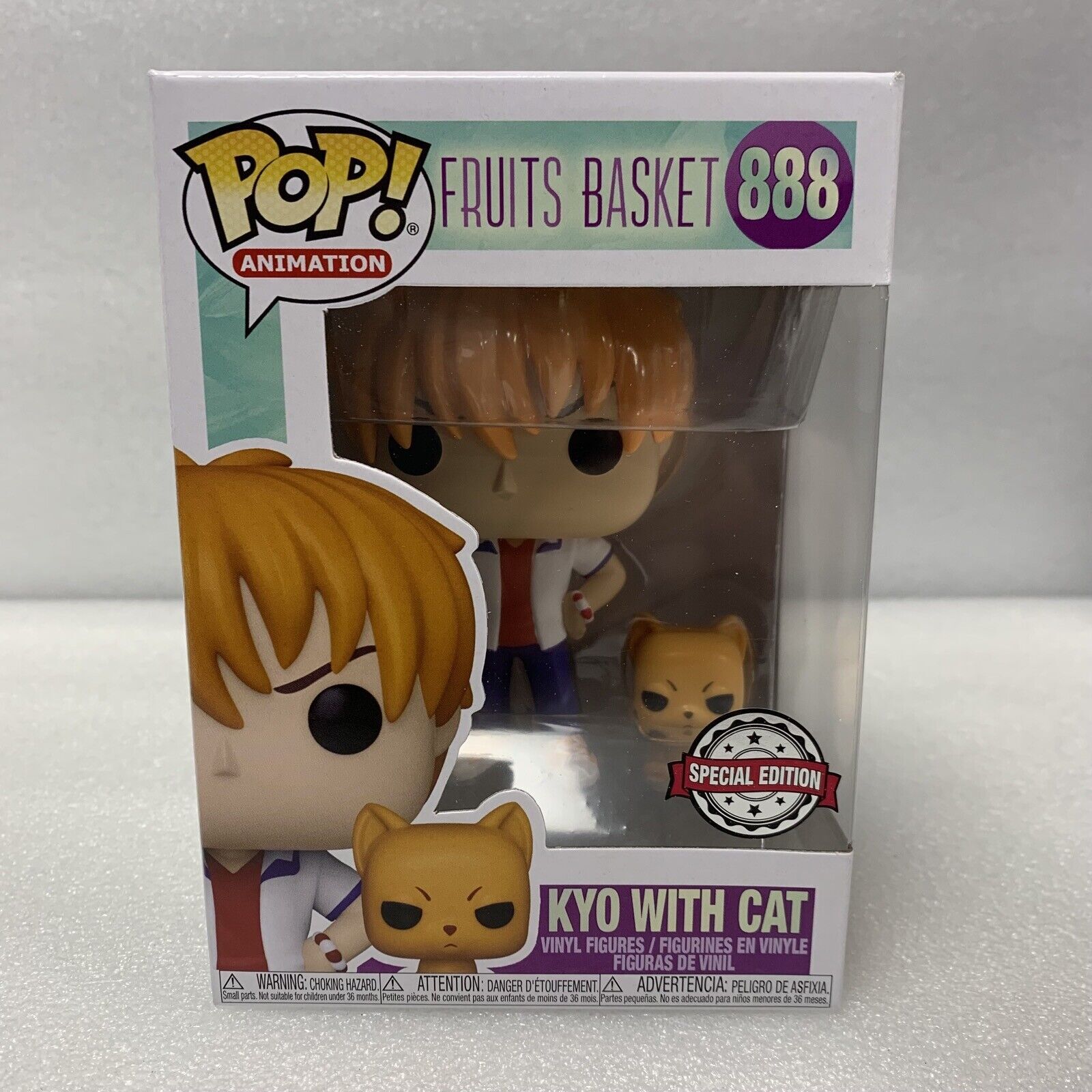 POP Funko Animation Fruits Basket Kyo with Cat 888 FUN53791