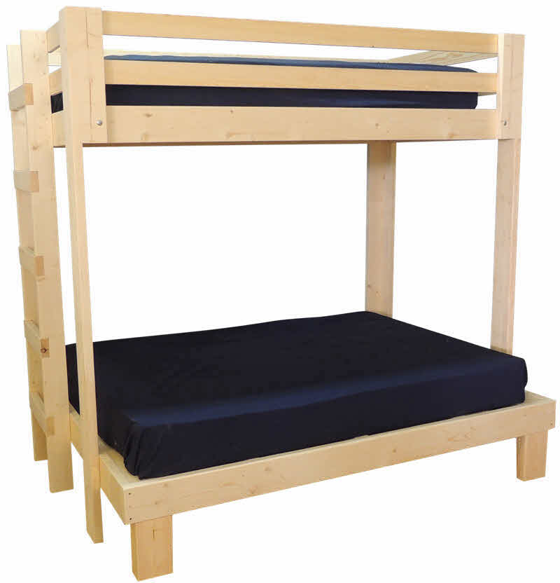 Twin Xl Over Queen Bunk Bed With Trundle Hanaposy